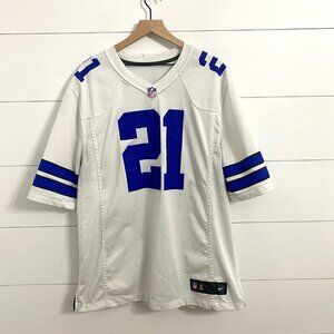 Nike Ezekiel Elliott #21 White Dallas Cowboys Player Jersey, Men’s Size XL